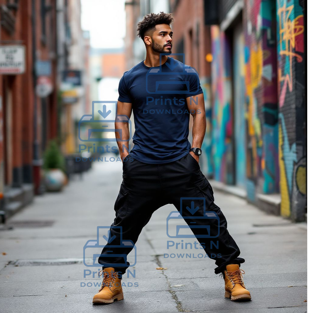Urban Men Tshirt Mockups Bundle