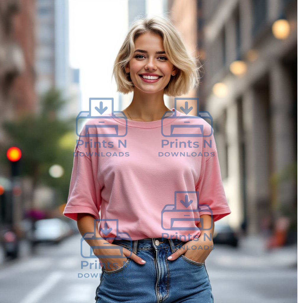 Female Tshirt Model Mockups