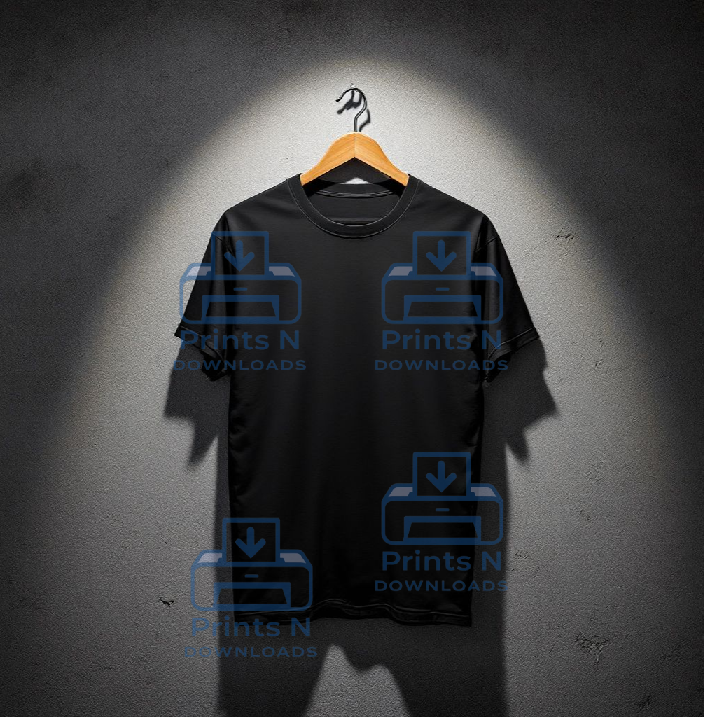 Basic Black And White Tshirt Mockup
