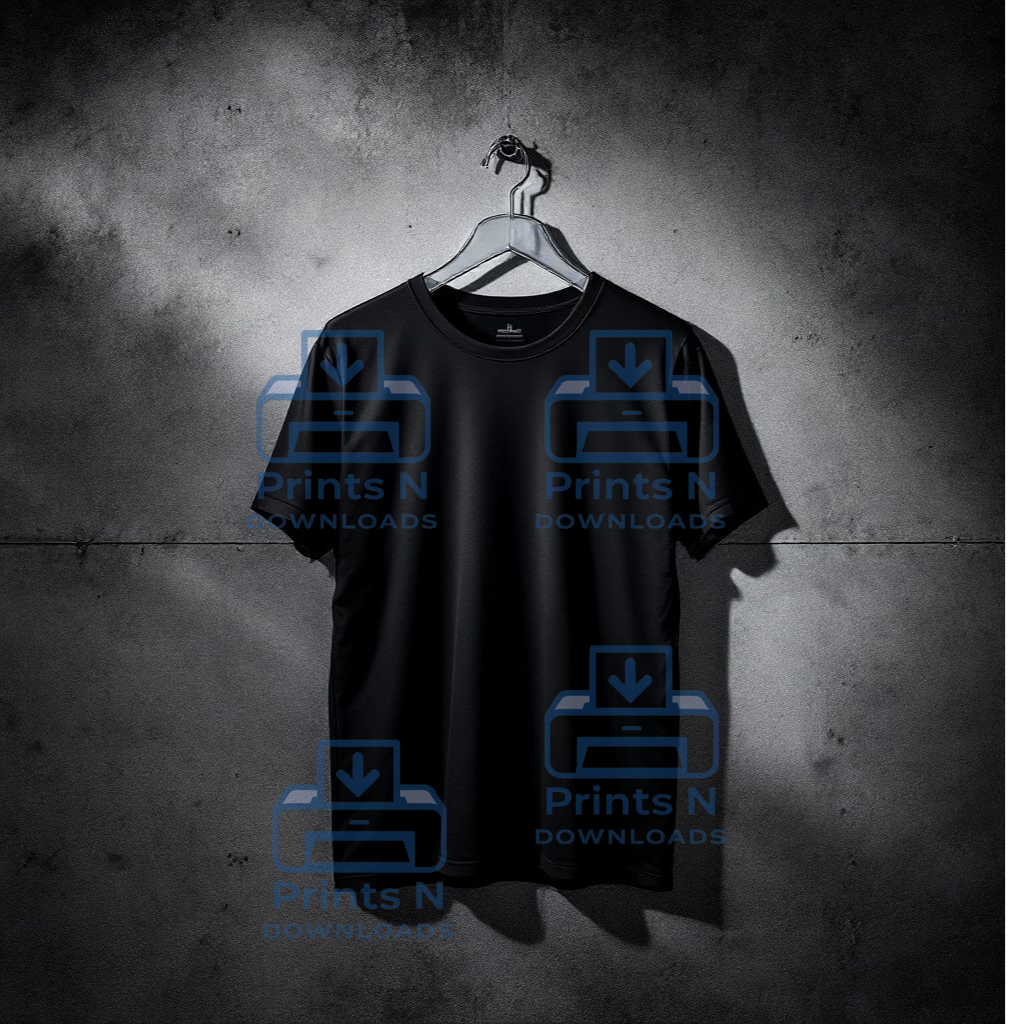 Basic Black And White Tshirt Mockup