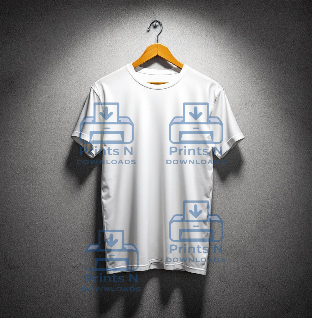 Basic Black And White Tshirt Mockup