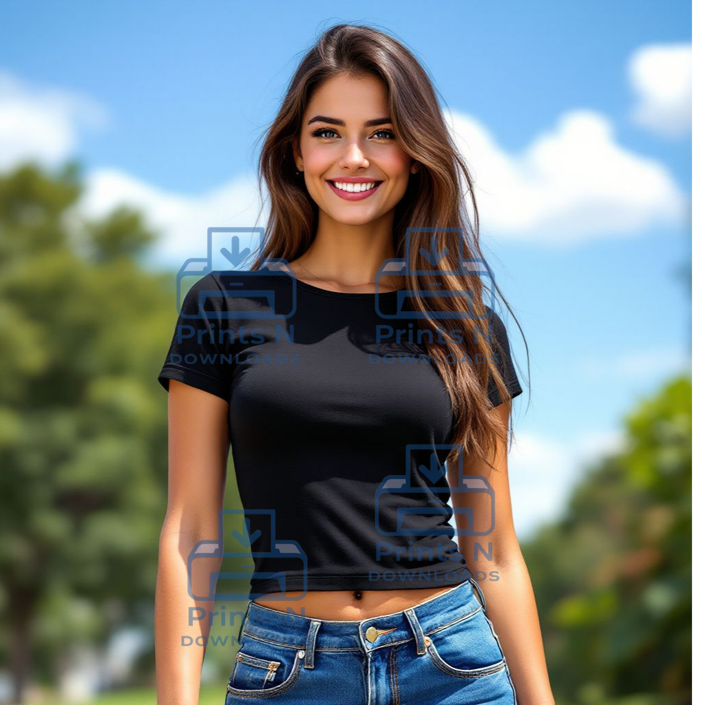 Female Tshirt Model Mockups