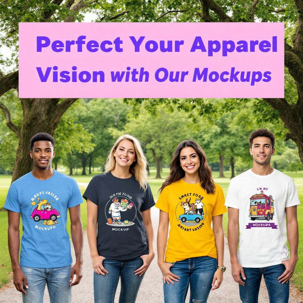 Basic Black And White Tshirt Mockup